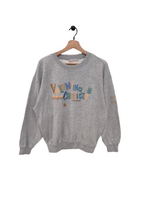 Other Designers Designer × Valentino × Vintage - Vintage 90s Valentino Christy Crewneck Multicolor embroidery