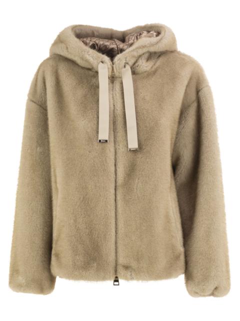 Herno Herno Women Faux Fur Hooded Jacket