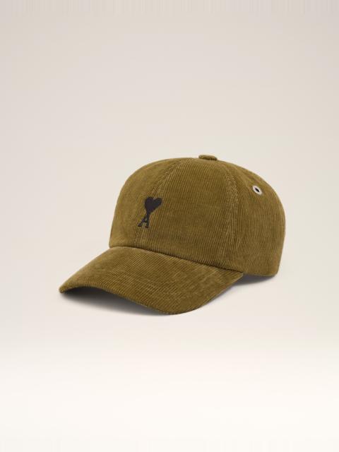 AMI Paris GREEN COTTON AMI DE COEUR CORDUROY CAP