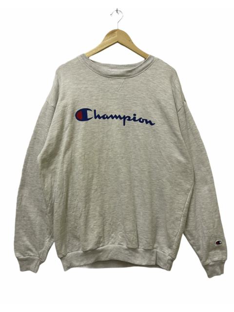 Other Designers Vintage - Vintage Champion Spellout Sweatshirt Grey