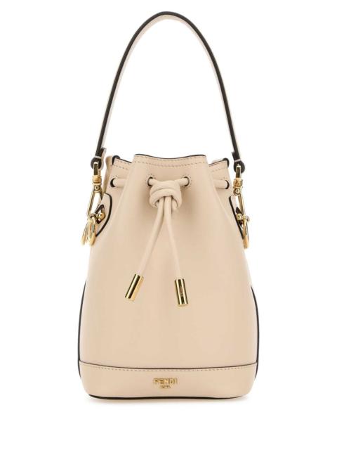 FENDI Fendi Women Ivory Leather Mon Tresor Bucket Bag
