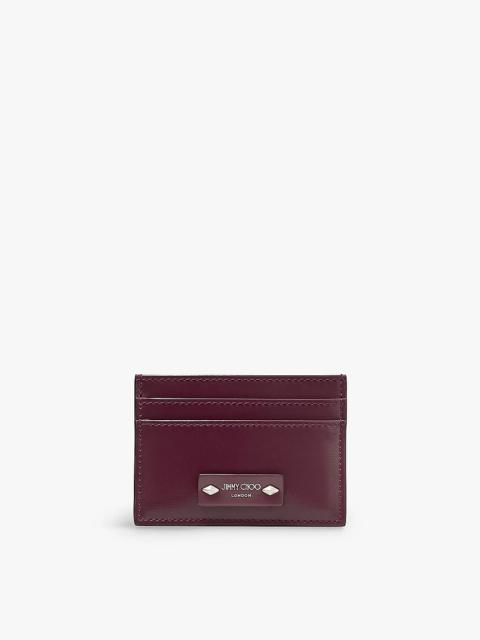 Umika logo-plaque leather card holder