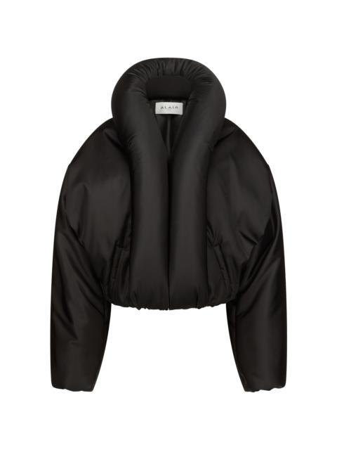 Alaïa Padded Bomber Jacket black
