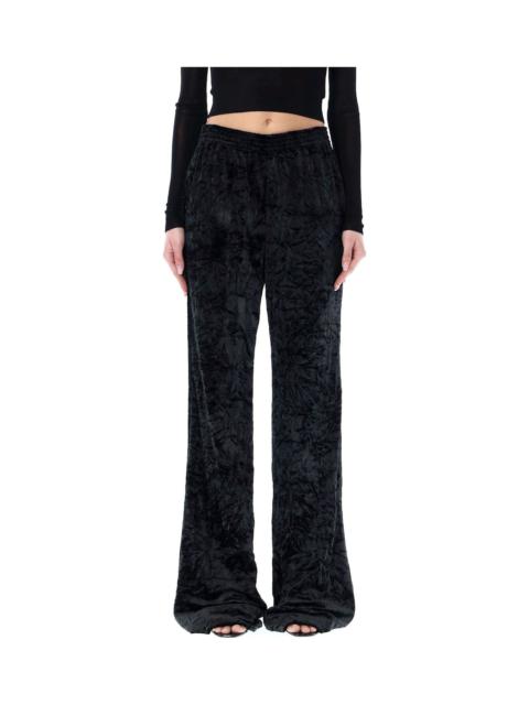 SAINT LAURENT Wide Leg Velvet Trousers