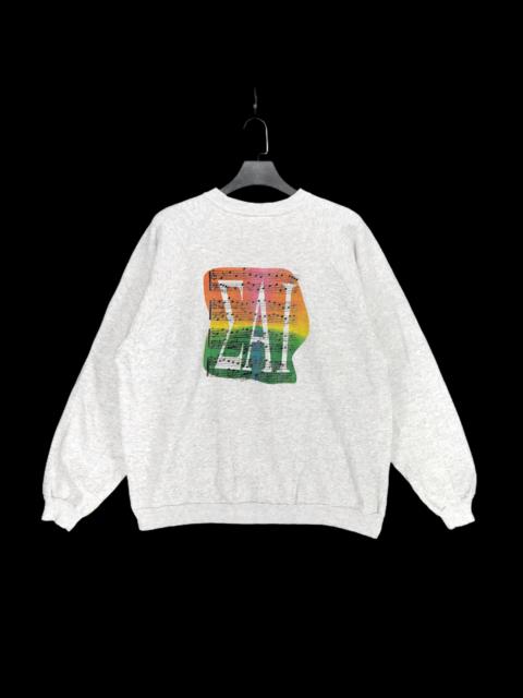 Other Designers Vintage - 94-95' ALPHA ZETA EAI Music Note Logo Sweatshirt #2245-88