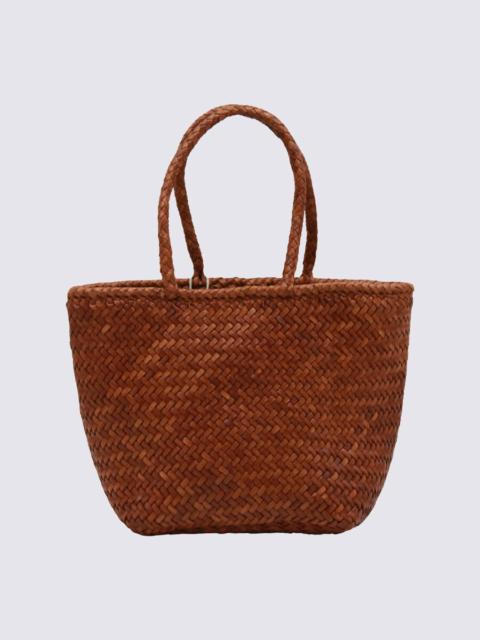 DRAGON DIFFUSION Dragon Diffusion Dark Orange Leather Grace Small Tote