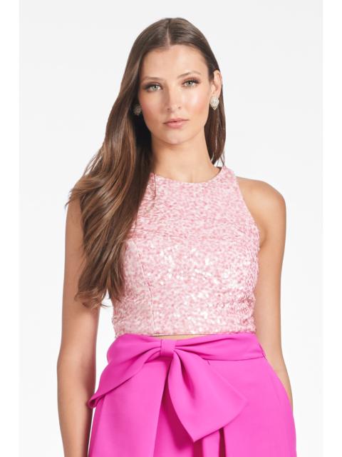 SACHIN & BABI Sequin Lexi Top - Petal Pink