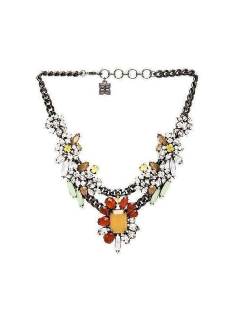 Other Designers Floral Stone Necklace