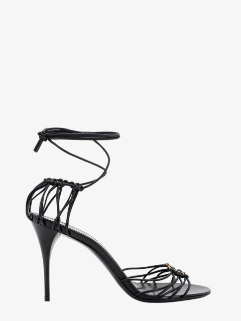SAINT LAURENT Saint Laurent Babylone 90 Leather Sandals