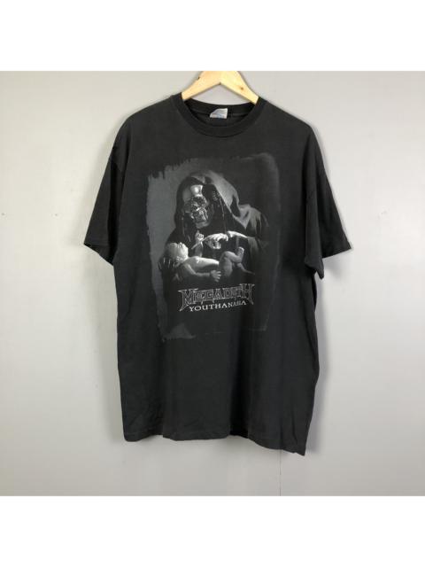 Other Designers Vintage - Distressed Vintage 90s MEGADETH Youthanasia tshirt