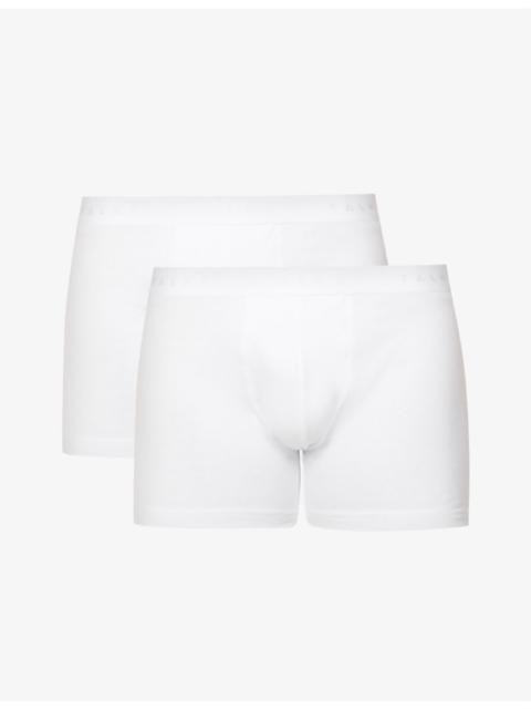 FALKE Tonal waistband pack of two stretch-cotton boxers