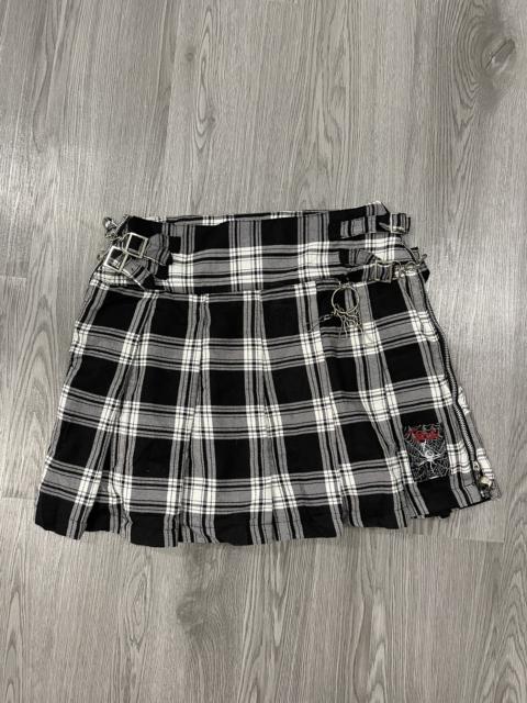 Other Designers Japanese Brand - Awesome❤️Mad Punk Plaid Pleated Bondage Punker Skirt