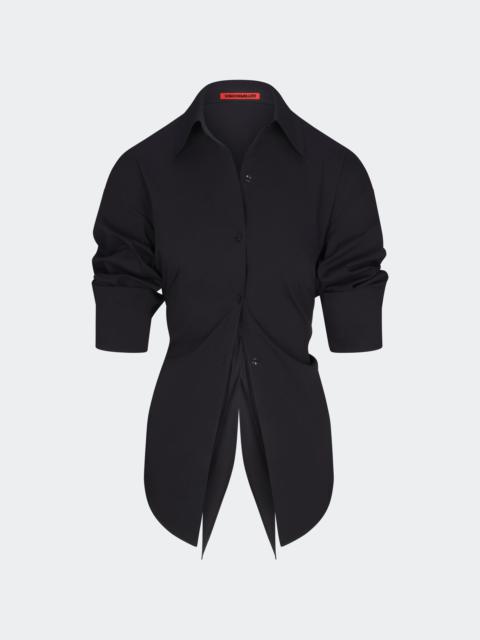 SIMONMILLER Loch Poplin Button Up In Black