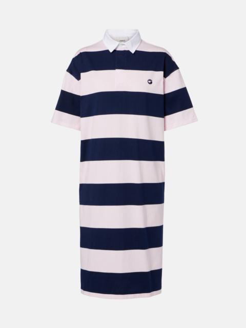 COPERNI Striped cotton polo dress