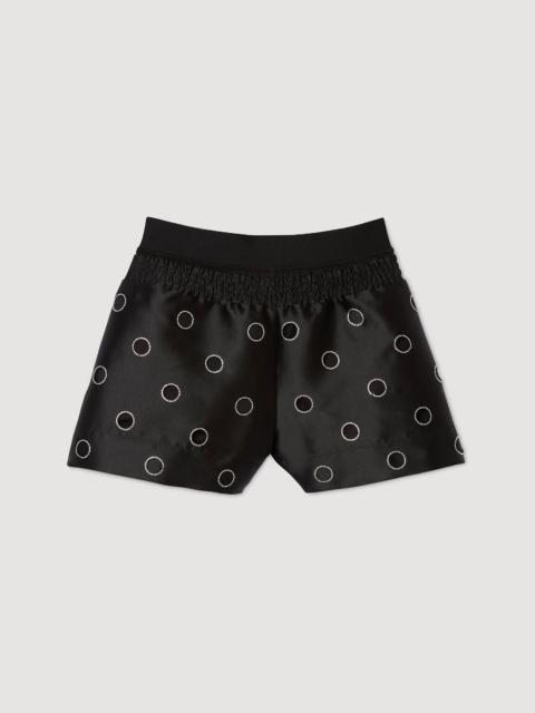 Sandro RHINESTONE SHORTS