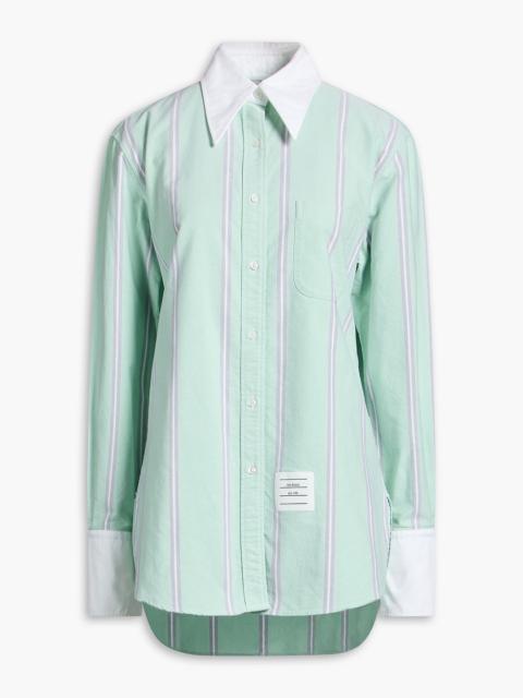 Thom Browne Striped cotton-piqué shirt