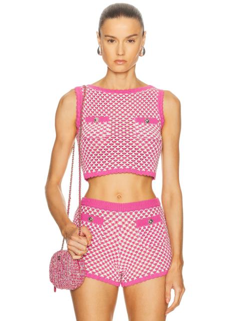 VERSACE Cropped Tank Top