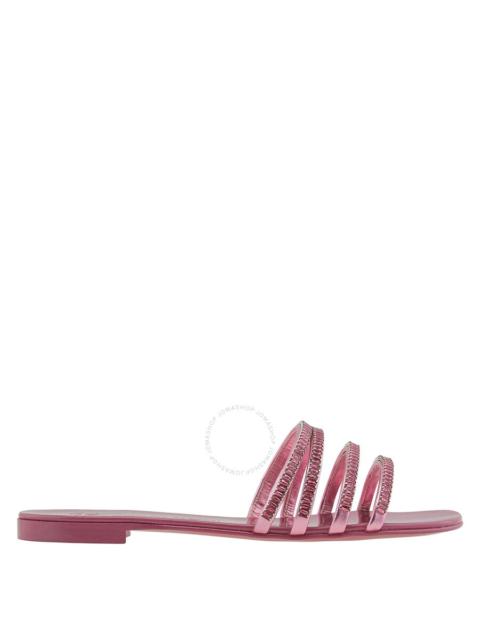 Giuseppe Zanotti Giuseppe Zanotti Ladies Iride Crystal Flat Sandals