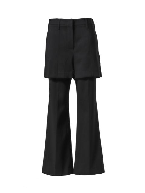 OPEN YY OVERLAY PANTS / BLK
