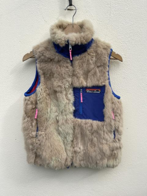 Other Designers Japanese Brand - Steals💥retro rodeo crown Fur sleeveless vest jacket