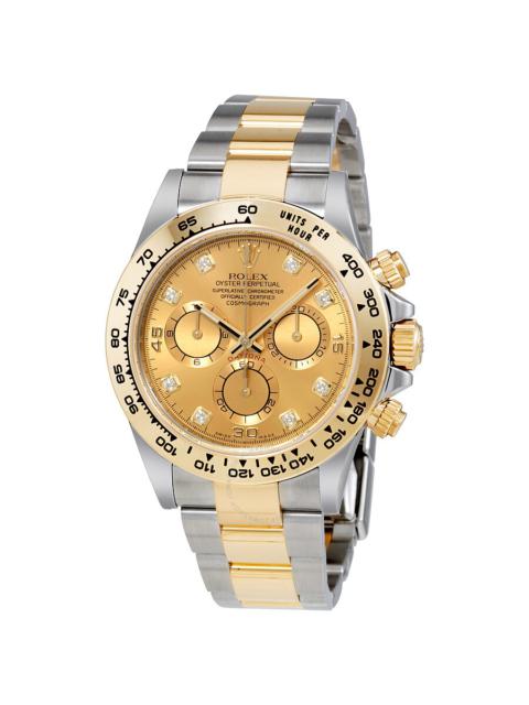 ROLEX Rolex Cosmograph Daytona Champagne Diamond Dial Steel and 18K Yellow Gold Men's Watch