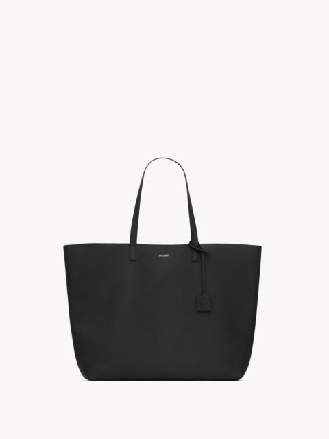 SAINT LAURENT BOLD EAST/WEST SHOPPING BAG IN GRAINED LEATHER