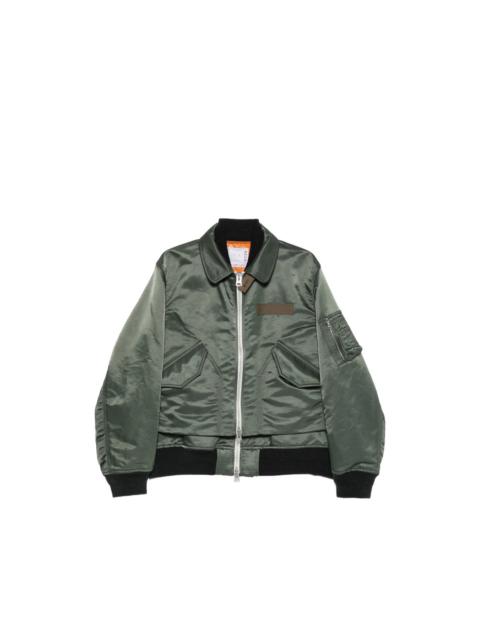 sacai Sacai Green Jackets - Bomber Jackets Men