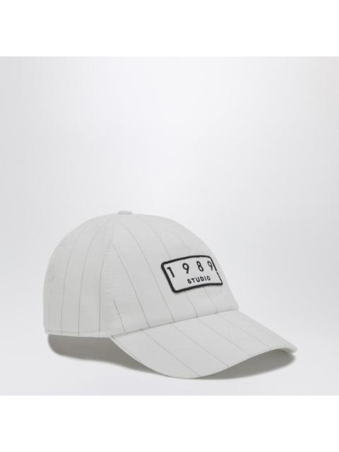 Other Designers 1989 Studio White Striped 1989 Studio Baseball Cap Men