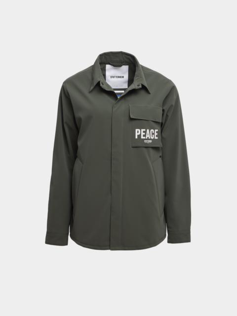 Stutterheim Ringen Matte Winter Overshirt Dark Green