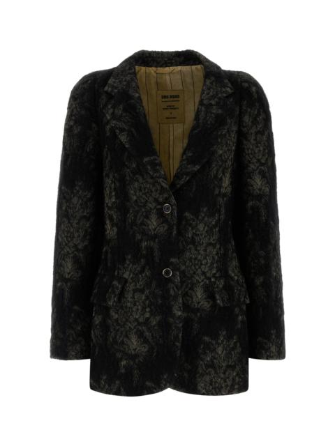 UMA WANG Embroidered angora blend Kruno blazer