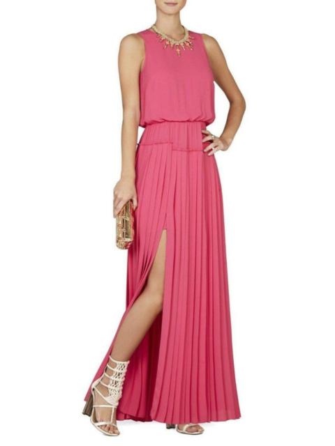 Other Designers Jenine High Split Pleated Skirt Maxi Dress
