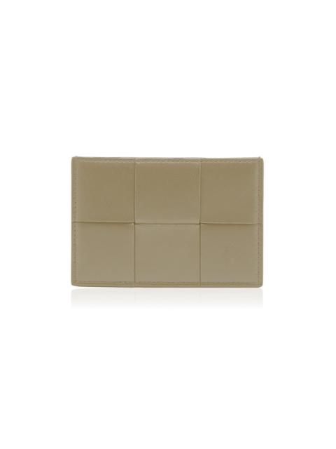 Bottega Veneta Intecciato Leather Card Case yellow