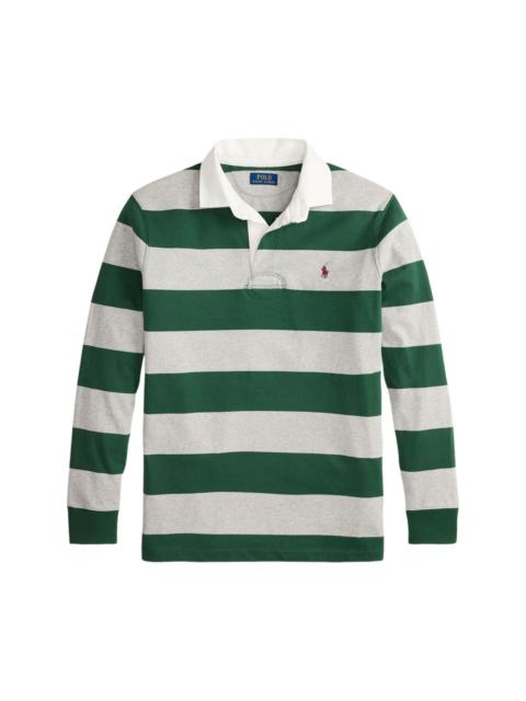 Polo Ralph Lauren STRIPED-PATTERN LONG-SLEEVE POLO SHIRT