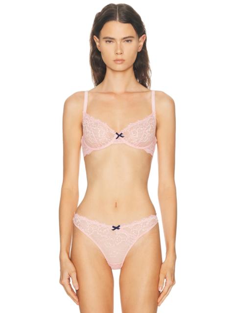 Fleur du Mal Bianca Lace Balconette Bra