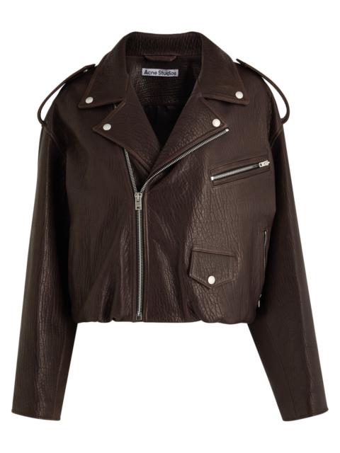 Acne Studios Grained Leather Jacket