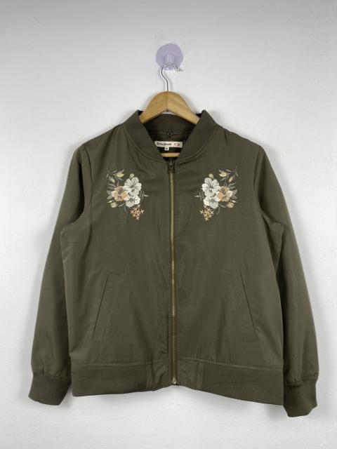 Other Designers Japanese Brand - Vintage Cutie Blonde Floral Bombers Jacket J1271
