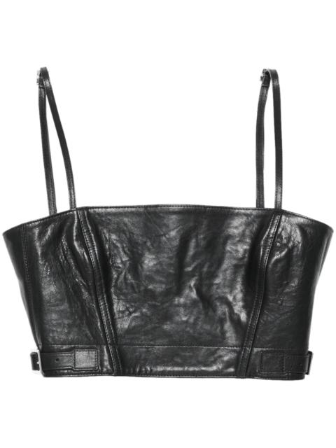 Acne Studios leather crop top