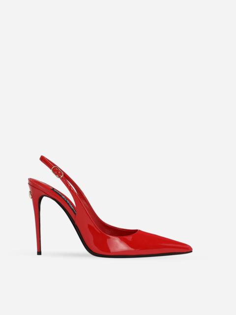 Dolce & Gabbana Patent leather slingbacks