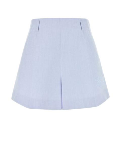 Givenchy Women Powder Blue Cotton Shorts