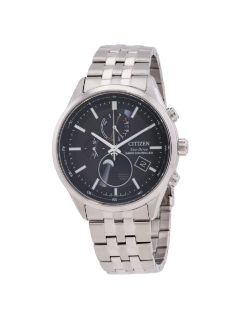 Other Designers Citizen Eco-Drive Radio-Controlled Moon Phase Black Dial Men's Watch BY1030-50E