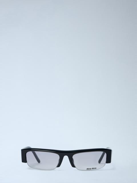 Miu Miu Rectangular Acetate Sunglasses
