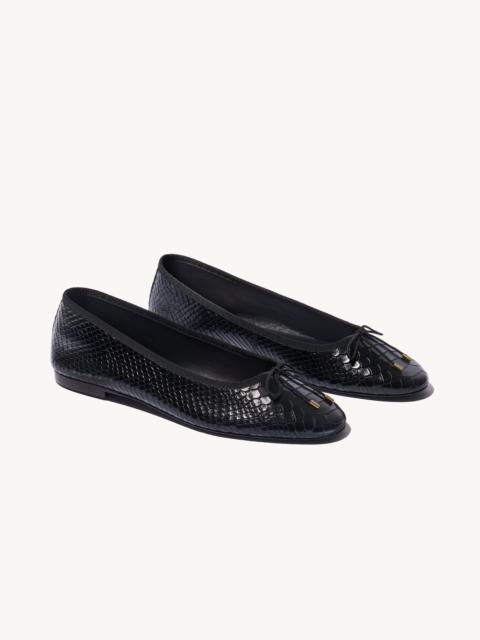 NILI LOTAN LEATHER BALLET FLAT