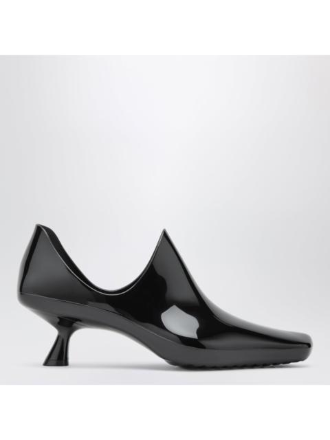 Loewe Loewe Emily Aqua Ankle Boots In Glossy Black Pvc With Multicolour Socks Women