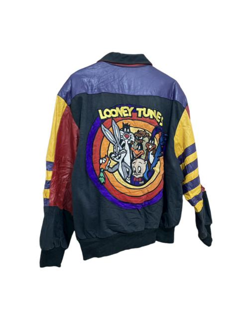 Vintage - 1994 Jeff Hamilton Warner Bros Looney Tunes Leather Jacket