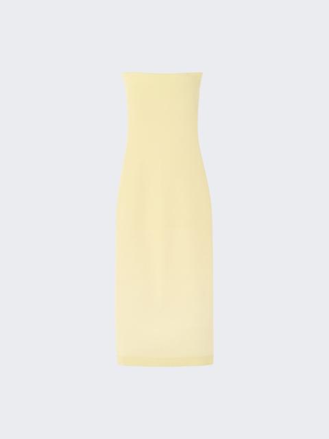 JACQUEMUS La Robe Maille Sera Pale Yellow