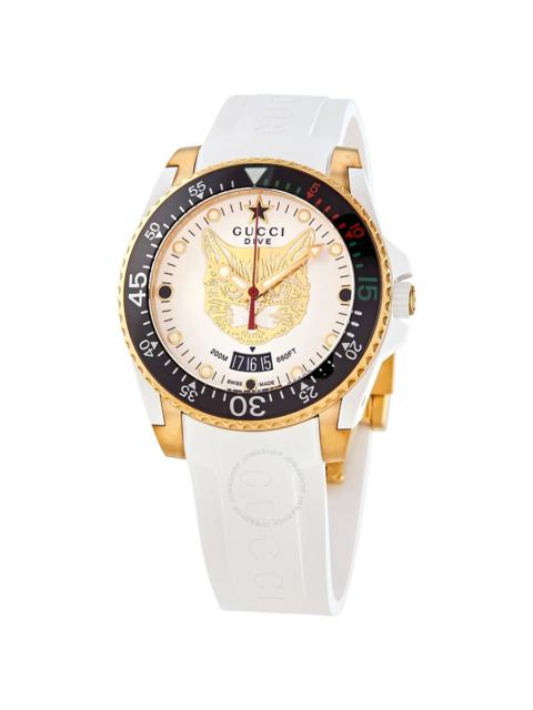 GUCCI Gucci Dive Quartz White Dial Ladies Watch YA136322