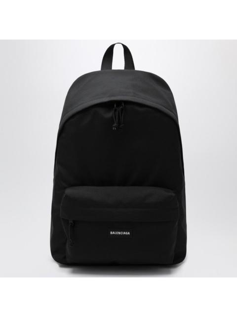 BALENCIAGA Balenciaga Black Explorer Backpack With Logo Patch Men