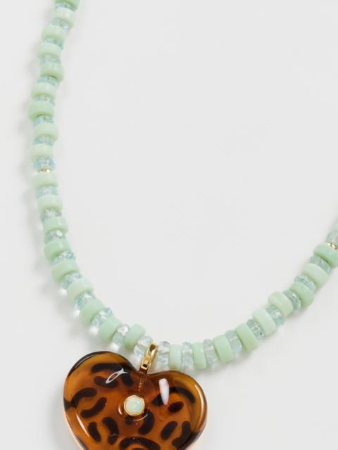 LIZZIE FORTUNATO Pia Necklace In Leopard