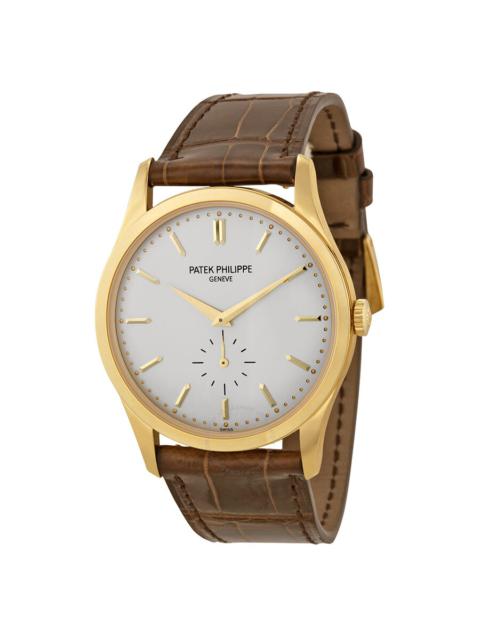 Patek Philippe Pre-owned Patek Philippe Calatrava Opaline White Dial Men's Watch 5196J-001