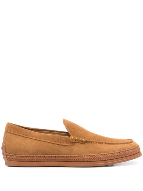 Tod's Tod's Men Cord Weaving Slip-On Suede Loafers